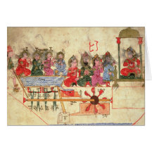 Bateau avec des automates, illustration cartes