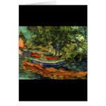 Bateaux d'aviron de Vincent van Gogh Cartes De Vœux