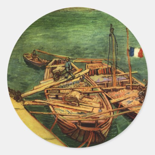 Bateaux de Vincent van Gogh Autocollants