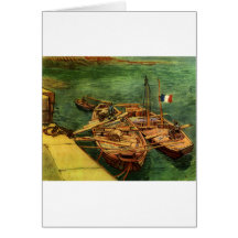 Bateaux de Vincent van Gogh Cartes De Vœux