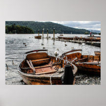 Bateaux sur Windermere Poster