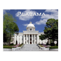 Bâtiment de capitol d'état de l'Alabama, Montgomer Carte Postale