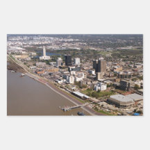 Baton Rouge Louisiane Autocollants En Rectangle
