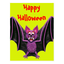 Batte mignonne de Halloween Cartes Postales