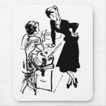 Bavardage de bureau tapis de souris
