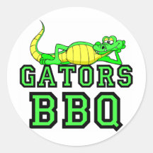 BBQ d'alligators Adhésifs Ronds