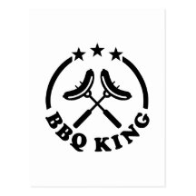 BBQ de barbecue van de Koning Wenskaarten