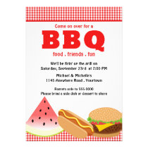 BBQ de jardin d'été invitations