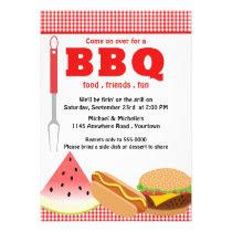 BBQ de jardin d'été invitations