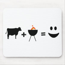BBQ Gelukkig Rundvlees Muis Mat