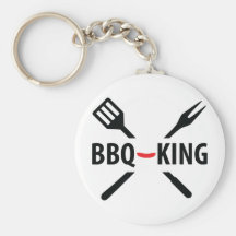 BBQ-koning pictogram Sleutelhangers