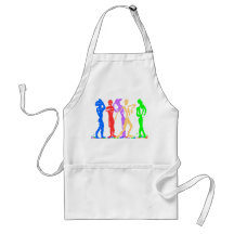 BBQ-Tablier de types d'arc-en-ciel