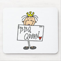BBQ van de Figuur van de stok Koningin muismatten