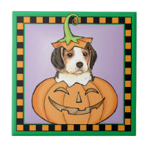 Beagle de Halloween Carreau En Céramique