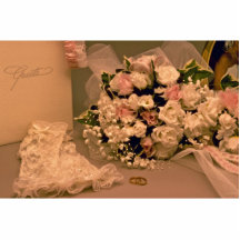 Beau bouquet de mariage photo en relief
