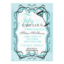 Beau Chevron cinquante et invitations fabuleuses