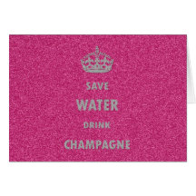 Beau Cr girly frais de champagne de boissons de l' Cartes De Vœux