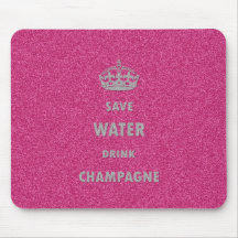 Beau Cr girly frais de champagne de boissons de l' Tapis De Souris