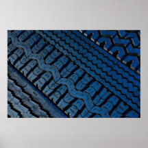 Beau motif de bande de roulement de pneu posters