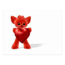 beau petit renard carte postale