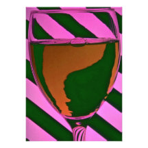 Beau verre de vin rouge invitations personnalisées
