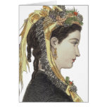 Beauté victorienne - carte de voeux - customisée