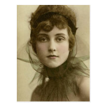 Beauté vintage carte postale