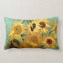 Beaux-arts vintages des tournesols de Van Gogh (F4 Coussin