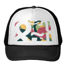 Beaux caractères casquettes de camionneur