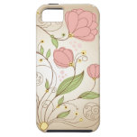 Beaux fleurs et cas roses de l'iPhone 5 de remous Coques Case-Mate iPhone 5
