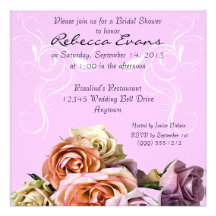 Beaux invitations nuptiales faits sur commande flo