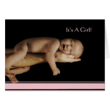 Bébé Annoucement avec votre photo - Carte De Vœux