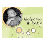 Bébé bienvenu carte postale