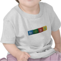 bébé dans la chemise de nourrisson de blocs t-shirts