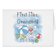 Bébé de grand-maman de première fois carte de vœux