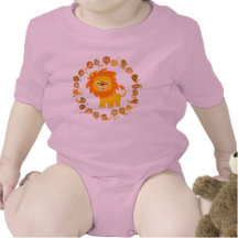 Bébé de mandala de lion t-shirts