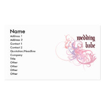 Bébé de mariage cartes de visite professionnelles