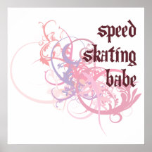 Bébé de patinage de vitesse posters