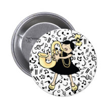 Bébé de saxophone badge
