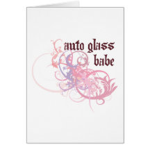Bébé de verre automatique cartes de vœux