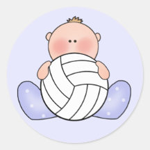 Bébé de volleyball de Lil Adhésif Rond