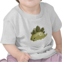 Bébé mignon Dino feuillu - créature de style de ka T-shirts