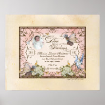 Bébé personnalisé - princesse enchantée de féerie posters