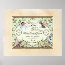 Bébé personnalisé - princesse enchantée de féerie posters