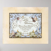 Bébé personnalisé - princesse enchantée de féerie affiches