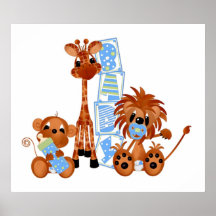 Bébés de jungle d'affiche