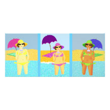 Bébés de plage cartons d'invitation personnalisés