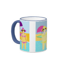 Bébés de plage d'été tasse