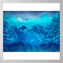Bebouwd azuurblauw print
