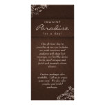 Beige de toile floral Brown de spa de salon de car Carte Double En Couleur